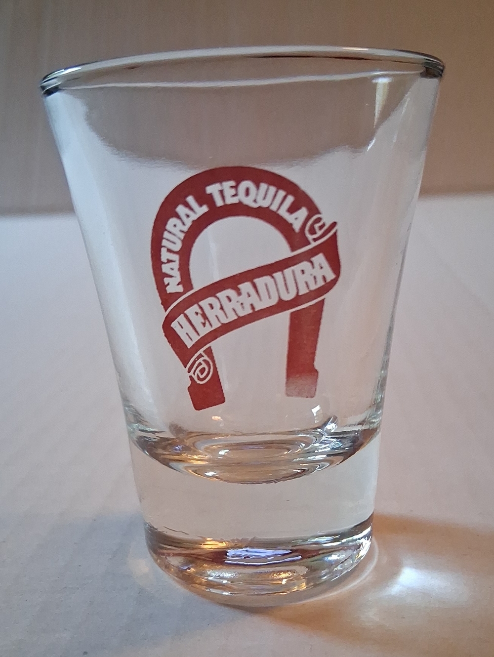 Red Logo Shot Glass - Natural Tequila